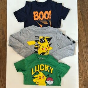 3 Pokemon/Piikachu Boys Tees, youth M